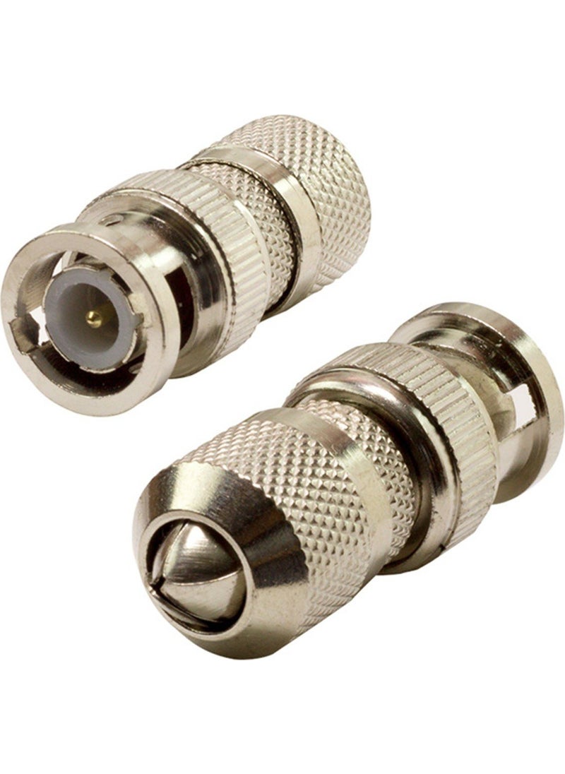 oem - Bnc Plug Silver Cctv Camera Bnc Connector 10 Pcs - Image 1