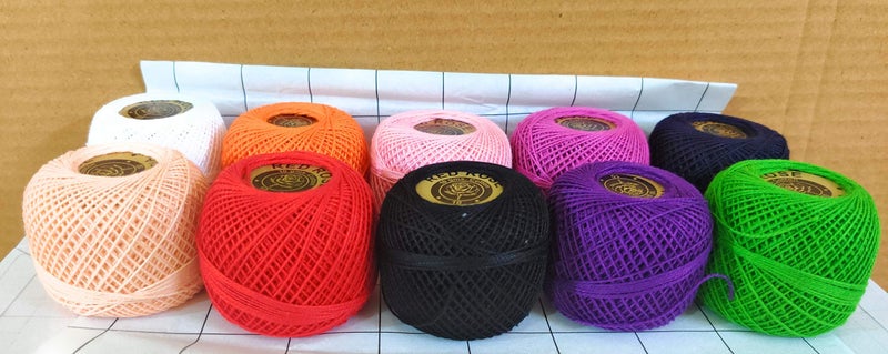 RSP Quality bit® Embroidery Material Crochet Cotton Thread Yarn for Knitting and Craft Making (10 Ball, Multicolor) - Image 3