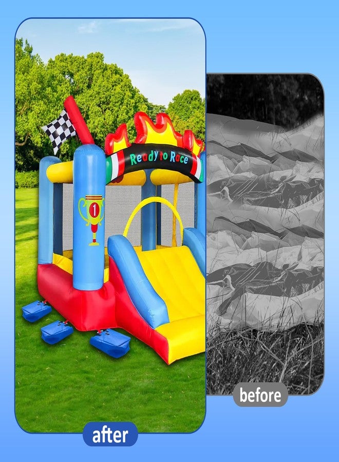 Hlimior 6 Pcs Sturdy Outdoor Toy Sandbags with Handle, 50lb Capacity, 6-Pack - Safely Secure Inflatable Bounce Houses, Water Slides, and Tents，Blue - Image 5