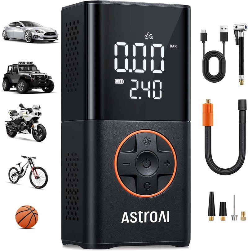 AstroAI Tire Inflator 150 PSI Portable Air Compressor Cordless Air Pump - Image 1