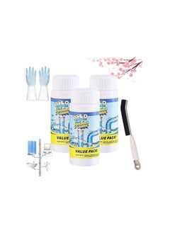 Acssart Drain Cleaner, Wild Tornado Sink And Drain Cleaner, Acssart Sink And Drain Cleaner, Sink & Drain Cleaner, Pipe And Drain Cleaner, Powerful Pipe Unblocking Agent (3pcs)