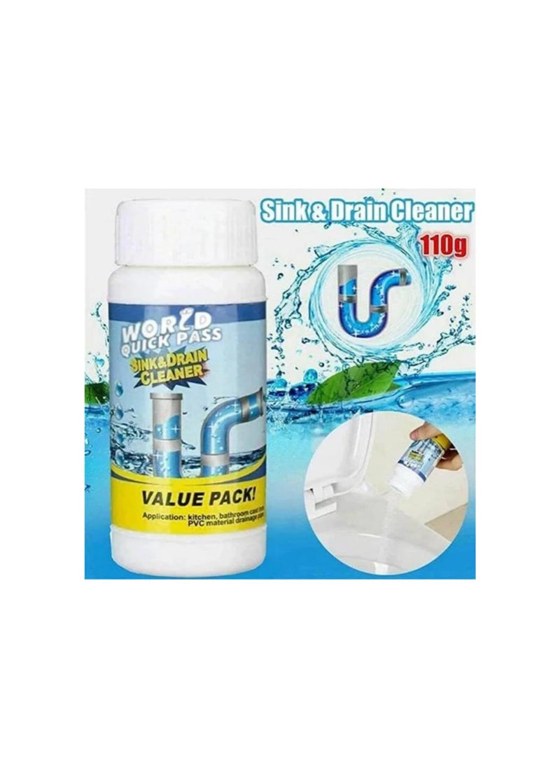 Generic - Acssart Drain Cleaner, Wild Tornado Sink And Drain Cleaner, Acssart Sink And Drain Cleaner, Sink & Drain Cleaner, Pipe And Drain Cleaner, Powerful Pipe Unblocking Agent (3pcs) - Image 1