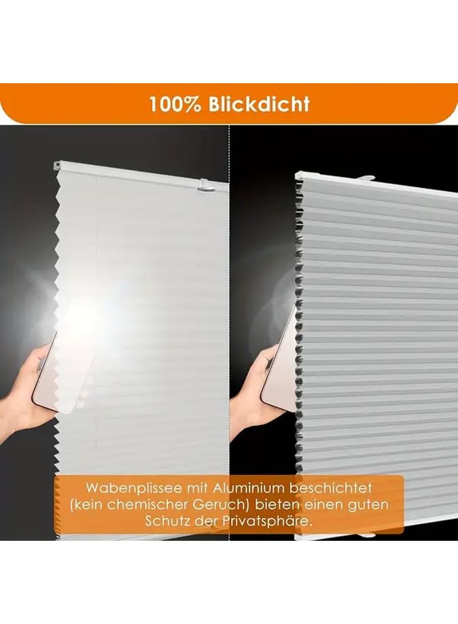 No Drill Blackout Window Blinds Thermal Insulated Black Size 2 62ft X 3 33ft - Image 3