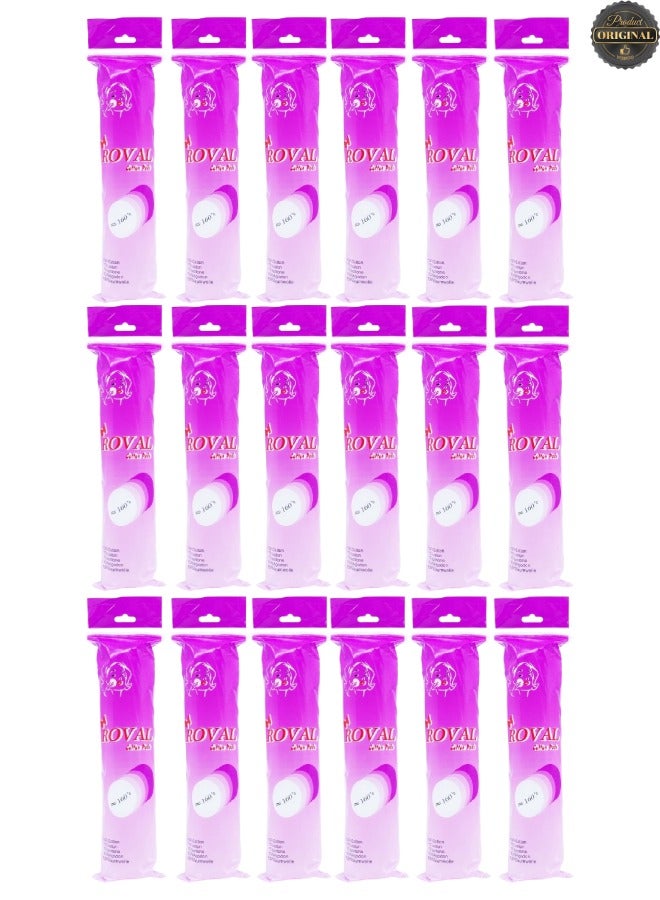 ROVAL 18 Pieces Cotton Pads 160 Pcs - Image 1