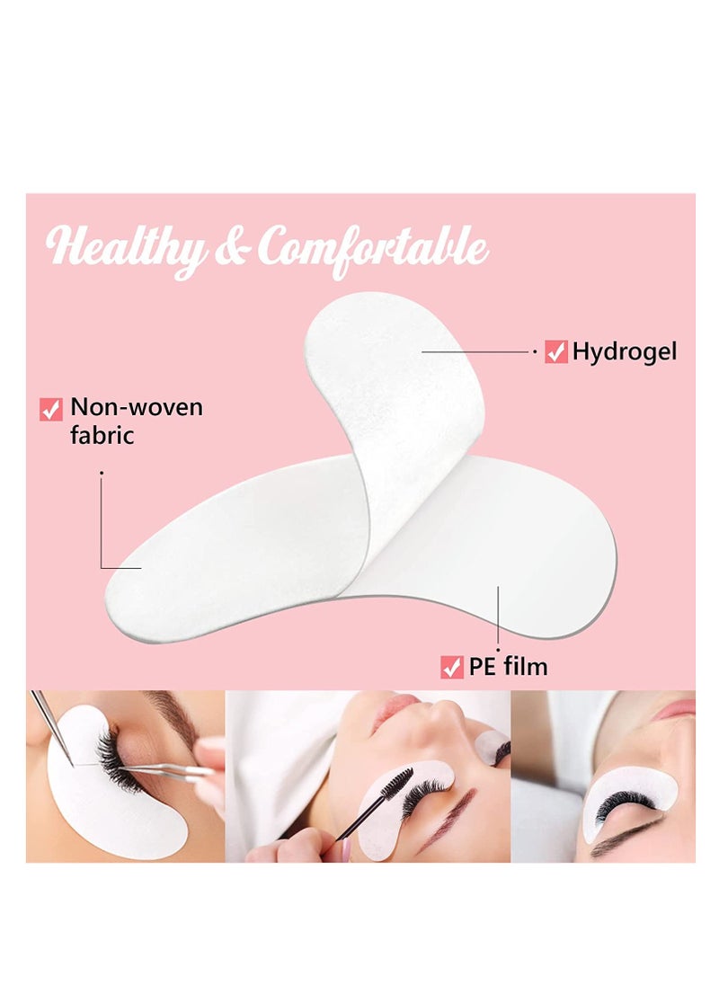 GreenLife GreenLife 200 Pairs 100% Natural Eyelash Extension Under Eye Gel Pads patches kit Collagen Aloe Vera Hydrogel Eye Patches Eyelash Extension Supplies Tools, Lash Extension Supplies (100 200 400 Pairs)  - Image 5