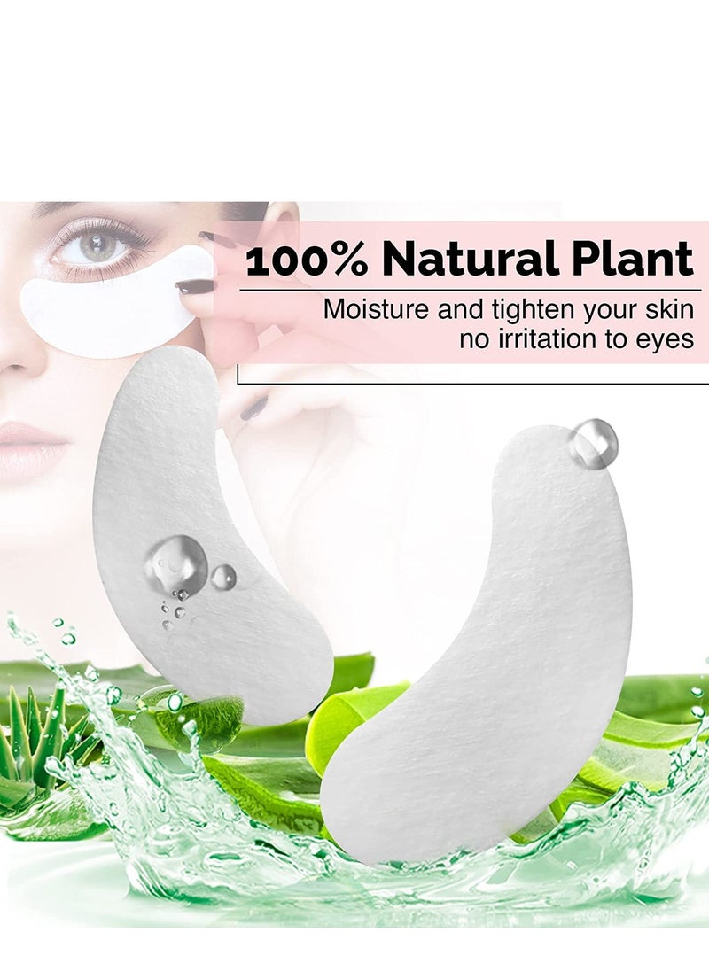 GreenLife GreenLife 200 Pairs 100% Natural Eyelash Extension Under Eye Gel Pads patches kit Collagen Aloe Vera Hydrogel Eye Patches Eyelash Extension Supplies Tools, Lash Extension Supplies (100 200 400 Pairs)  - Image 2