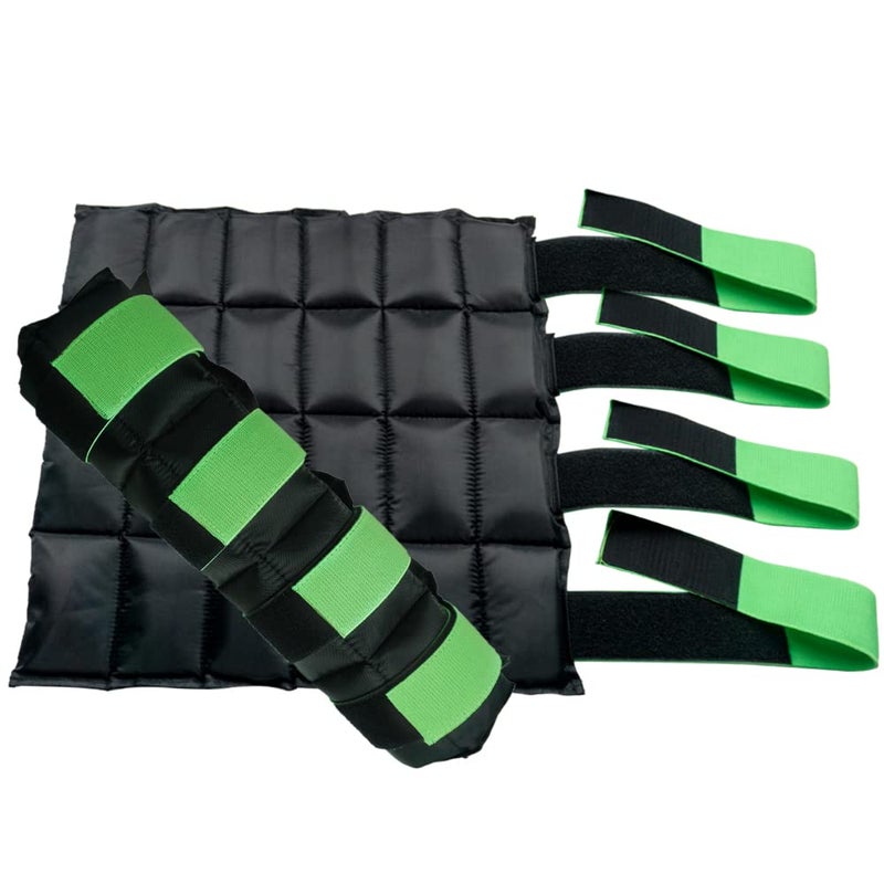 MRICE Equine Ice Boots for Horses Reusable Horse Ice Packs Ice Leg Wraps for Horses Cooling Wraps for Horse Injuries Horse Ice Boots Set of 2 Universal Size Black with Green Straps