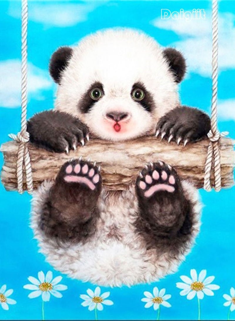 Daigiit LifeFull DIY Digital Painting Adult and Kids, Panda, Beginner and Expert Painting Digital Canvas Combo Box 40x50cm - Image 1