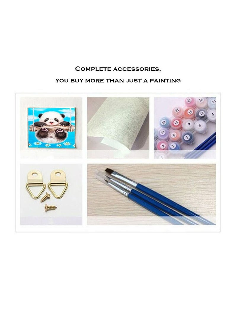 Daigiit LifeFull DIY Digital Painting Adult and Kids, Panda, Beginner and Expert Painting Digital Canvas Combo Box 40x50cm - Image 2