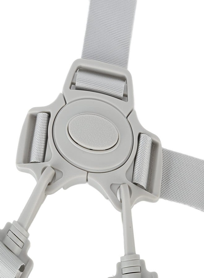 Yechiry High Chair Straps, Replacement Straps for High Chair, Harness Straps for Most 5 Point High Chairs, Replacement High Chair Belt, Universal (Gray Button 5-Point Strap) - Image 5