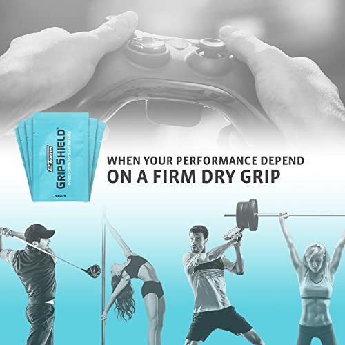 2Toms GripShield, Non-Sticky Grip Enhancer, Dry Grip Solution for Sweaty Hands, Tennis, Pickleball, Golf, Pole Dancing, and Gaming, 6 Single-Use Packets - Image 2