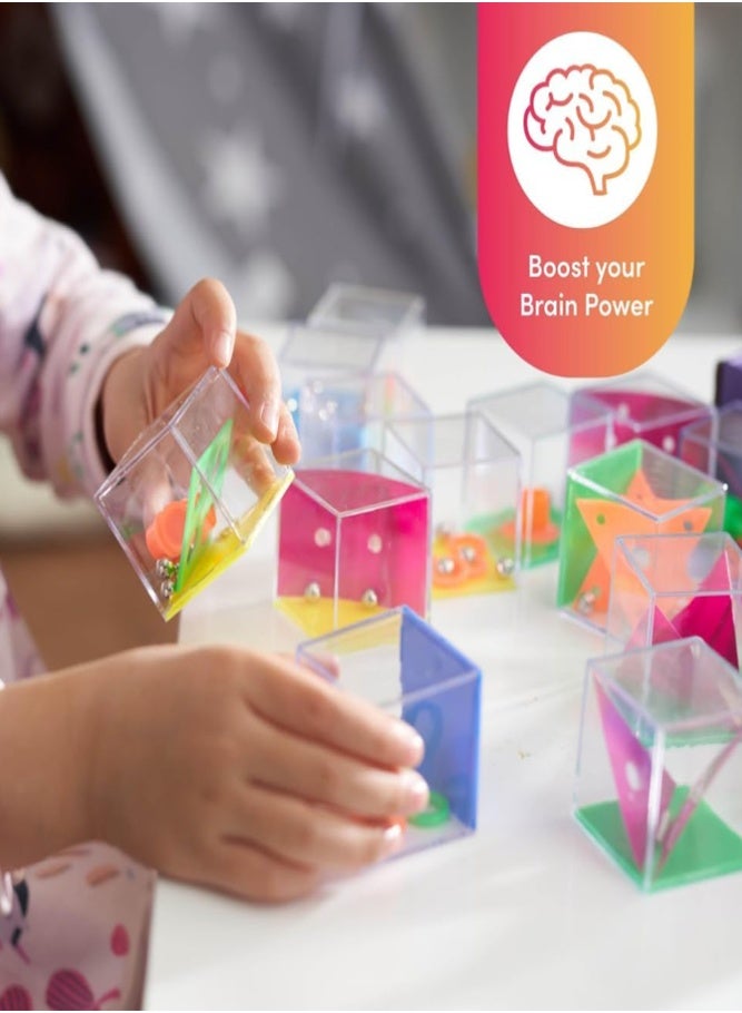 BELLSBERRY 24PCS Mini Brain Teaser Puzzle Toys – IQ Maze Game & 3D Maze Ball Party Favors - Image 3