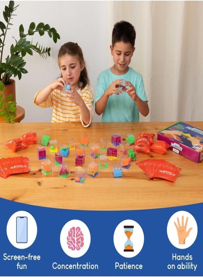 BELLSBERRY 24PCS Mini Brain Teaser Puzzle Toys – IQ Maze Game & 3D Maze Ball Party Favors - Image 5