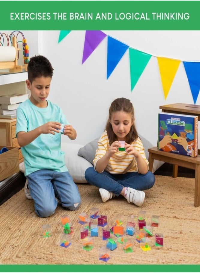 BELLSBERRY 24PCS Mini Brain Teaser Puzzle Toys – IQ Maze Game & 3D Maze Ball Party Favors - Image 4