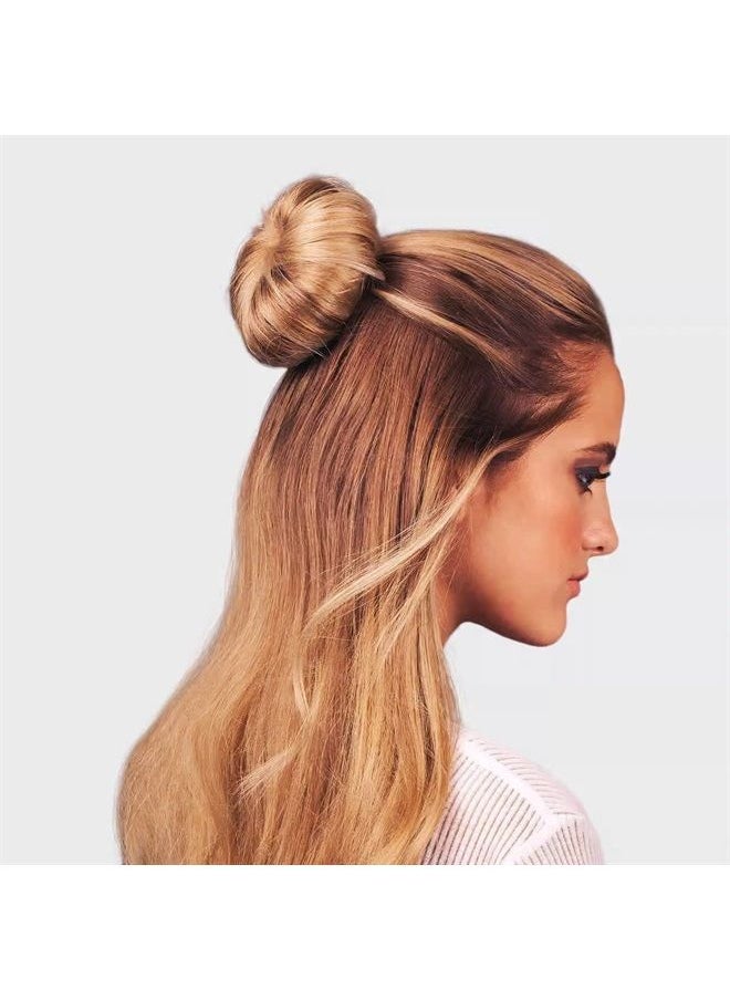 Kitsch - Hair Bun Maker - Large Hair Bun Donut for All Hair Types | Hair Donut Bun Maker for Kids | Magic Bun Maker for Hair | Sock Bun for Hair Styling | Ballet Bun Make for Kids, 1pc (Blonde) - Image 1