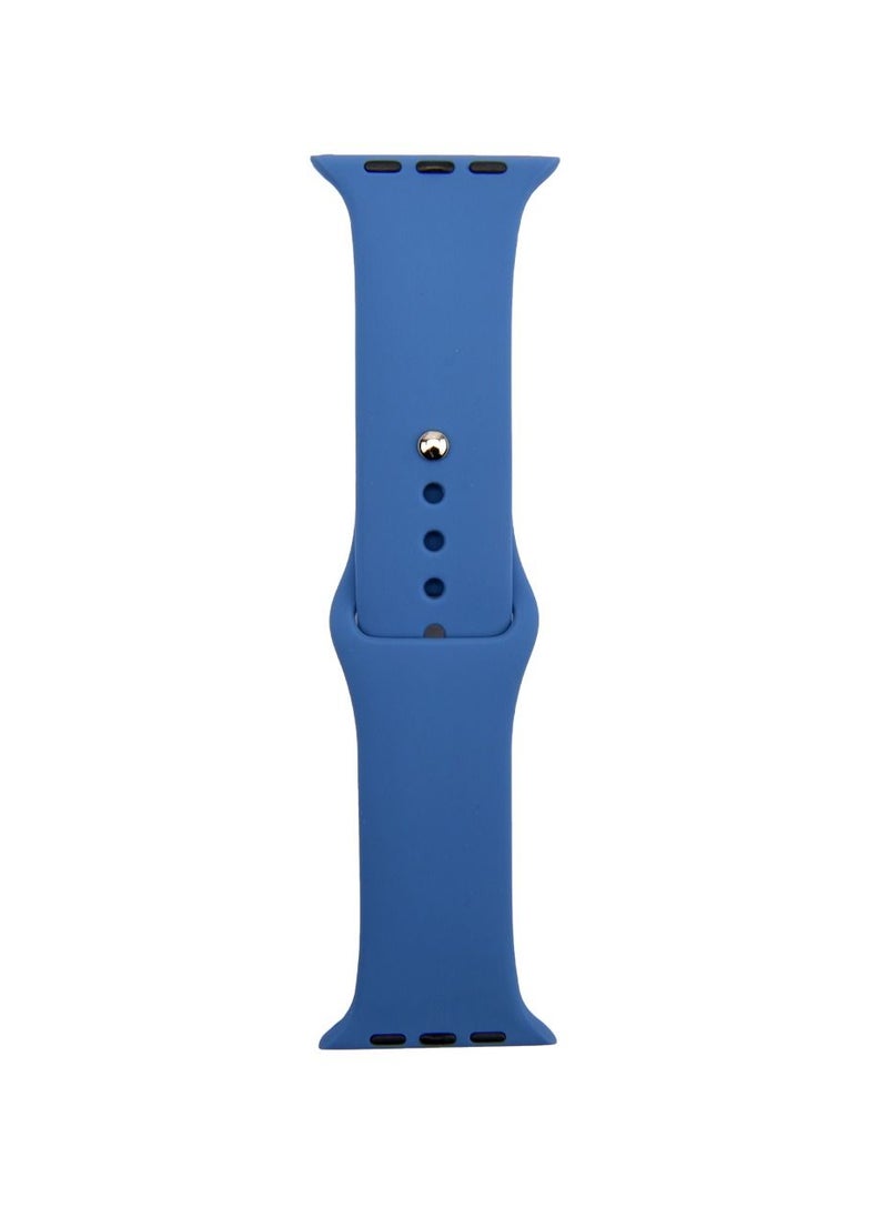 Generic - Apple Watch Band 41mm 40mm 38mm Soft Silicone Sport Band Replacement Wrist Strap Compatible for iWatch Apple Watch Series 7/SE/6/5/4/3/2/1,Nike+,Sport,Edition - Image 1