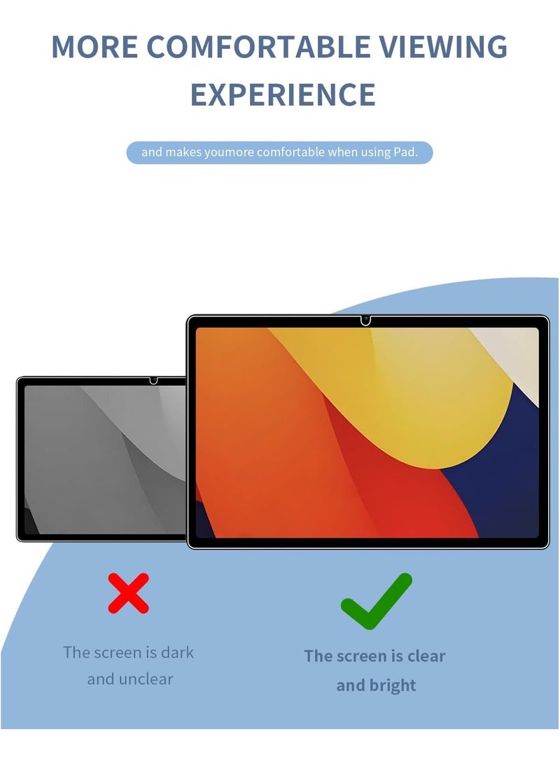 general 【2 Pack】 Screen Protector for Motorola Moto Pad 60 Pro 12.7 inch 2025, Tempered Glass Clear Film, Scratch Resistant, 9H Hardness, Easy to Install - Image 3