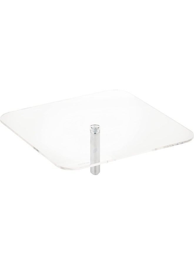 Vague Vague Acrylic Square Cake Box With Stand, 30 Cm Size, Transparent  - Image 3