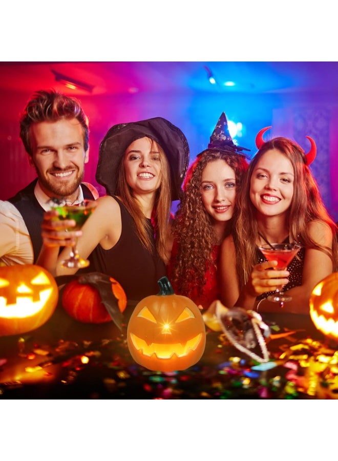 TAPIT Halloween Pumpkin Light Led Decorative Pumpkin Lamp for Indoor Halloween Decor Realistic Design for Fall Celebrations for Parties and Thanksgiving Home Decoration (A) - Image 5