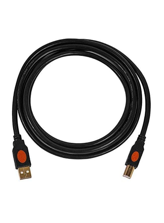 2b USB 2.0 Printer Cable, 1.8m - Black, Model (DC107) - Image 1