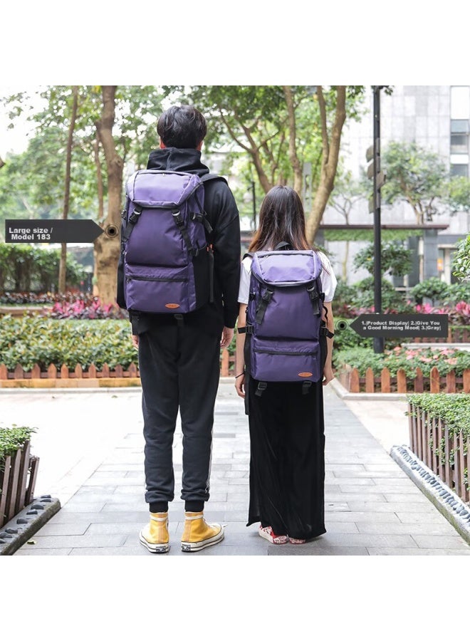 Landcase Travel Backpack, Outdoor Backpack For Men And Women, Hiking And Mountaineering Bag, Double Shoulder Bag, Men's Backpack, Travel Bag, 8051 Purple Large - Image 5