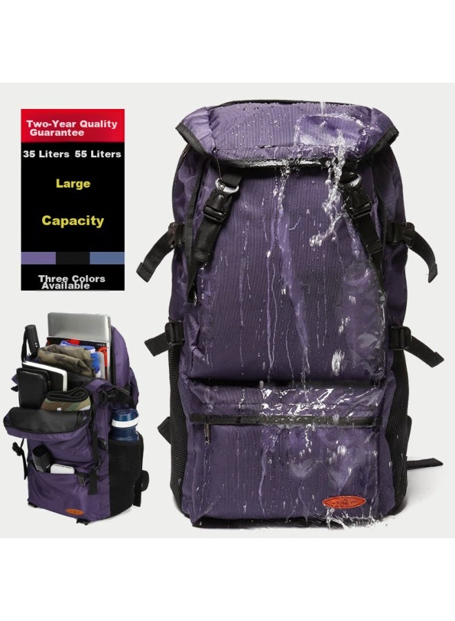 Landcase Travel Backpack, Outdoor Backpack For Men And Women, Hiking And Mountaineering Bag, Double Shoulder Bag, Men's Backpack, Travel Bag, 8051 Purple Large - Image 3