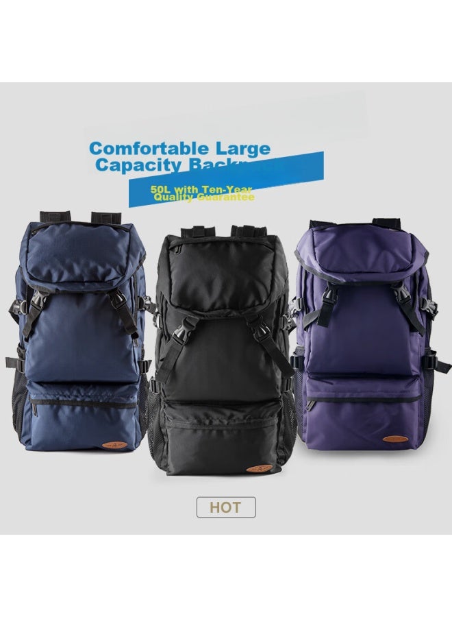 Landcase Travel Backpack, Outdoor Backpack For Men And Women, Hiking And Mountaineering Bag, Double Shoulder Bag, Men's Backpack, Travel Bag, 8051 Purple Large - Image 2