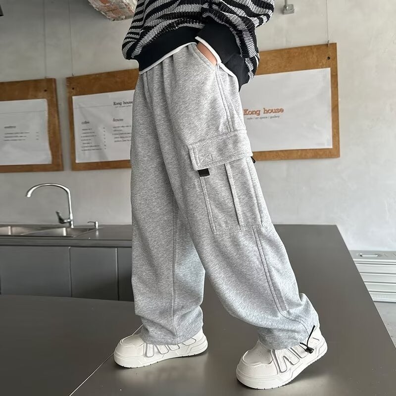 Handsome Boys' Pants Style Duffy Handsome Children'S Wear Autumn Casual Sports Cover Pants Big Men - Image 2