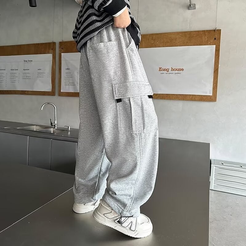 Handsome Boys' Pants Style Duffy Handsome Children'S Wear Autumn Casual Sports Cover Pants Big Men - Image 4