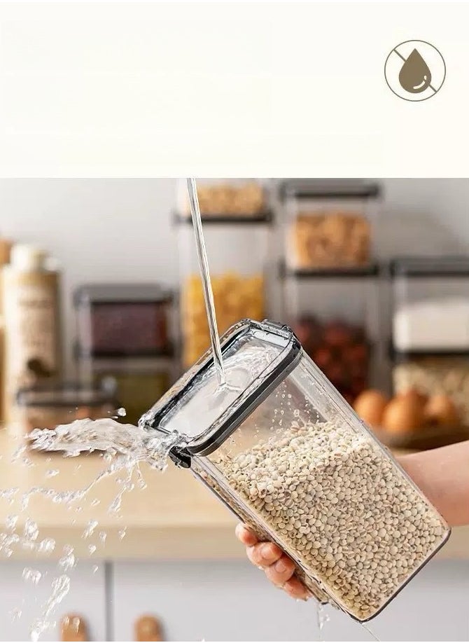 Generic - Food Storage Jars Clear Storage Containers with Lids, Pantry Organization Jar Spice Jar Blooming Tea, Coffee and Sugar Container, Small Canister Set for Kitchen（4pcs，460ml) - Image 1