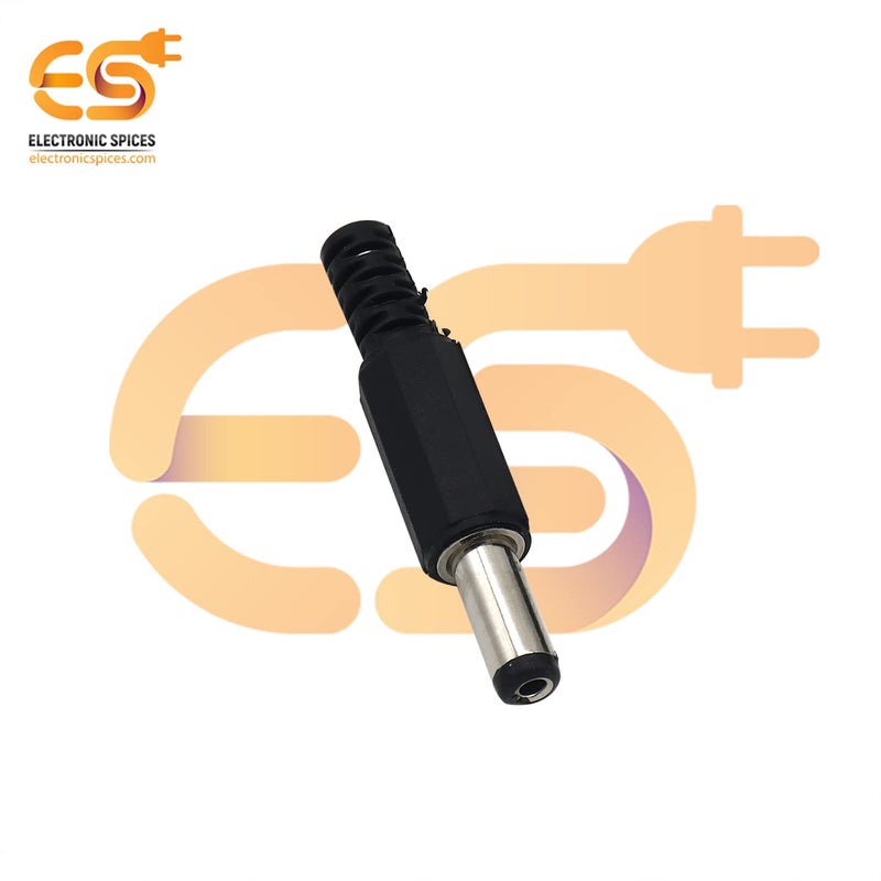 Electronicspices موصل طاقة DC 5.5 مم موصل ذكر (موصل ذكر فقط) عبوة من 10 - Image 2