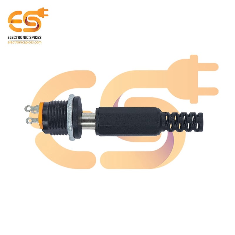 Electronicspices موصل طاقة DC 5.5 مم موصل ذكر (موصل ذكر فقط) عبوة من 10 - Image 4