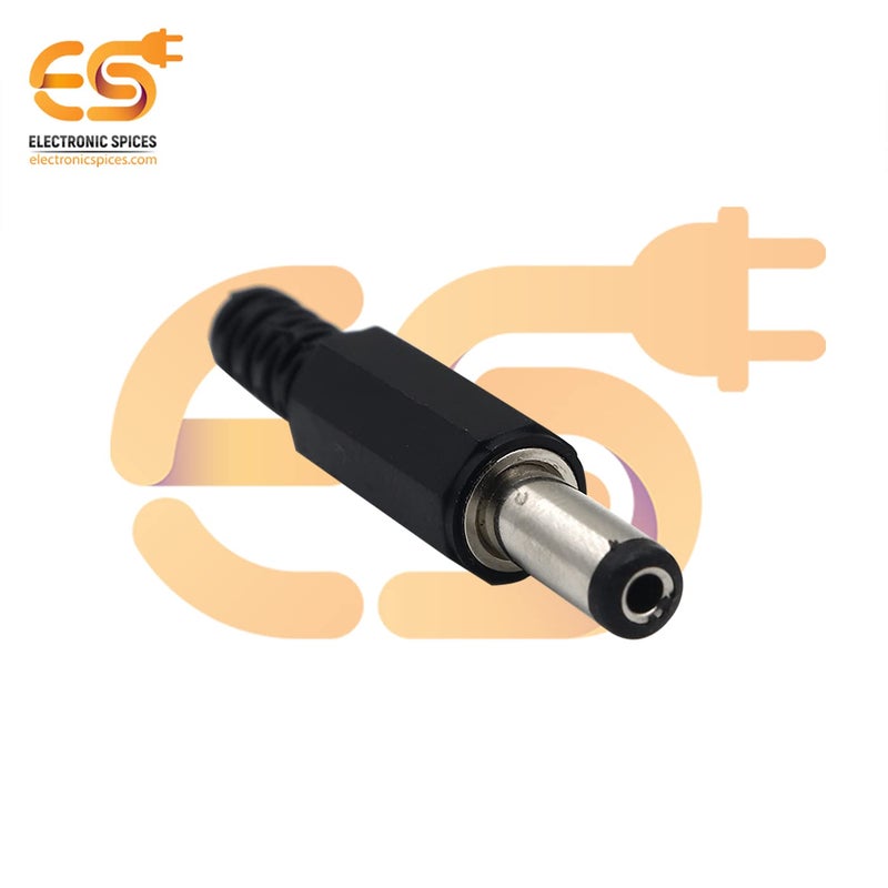 Electronicspices موصل طاقة DC 5.5 مم موصل ذكر (موصل ذكر فقط) عبوة من 10 - Image 3
