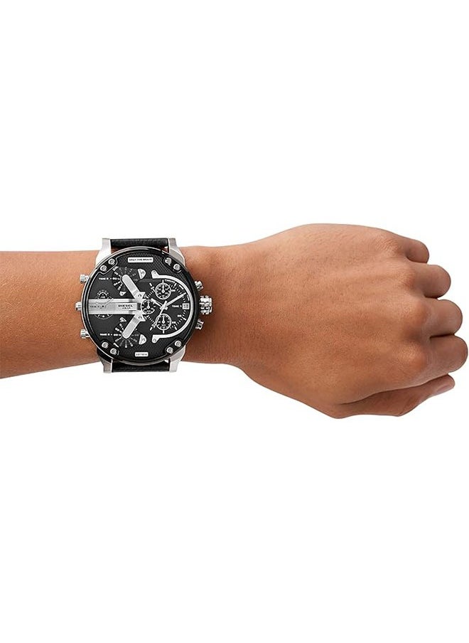 DIESEL Men's waterproof leather Chronograph DZ7313  - Image 2