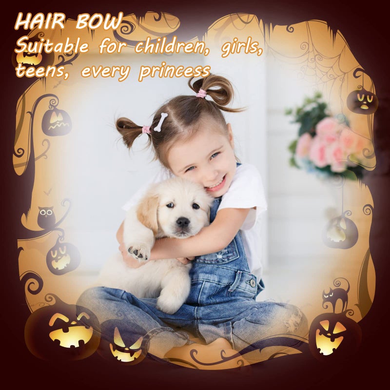 WLLHYF 4 Pieces Bone Hair Clip Skull Skeleton HairPins Side Hair Clip Cosplay Costume Decorative Hair Pins Clips Accessories Barettes for Women Girls - Image 4