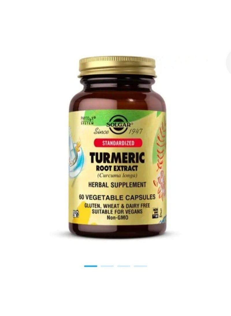 nature nut - Solgar Turmeric Extract 450 mg 60 Capsules - Image 1