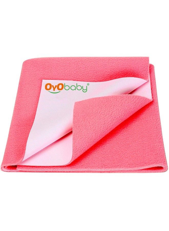 OYO BABY Baby Dry Sheet For New Born Babies ; Infant Waterproof Bed Protector Sheet For Baby ; Mattress Pads ; Quickly Dry Super Soft Reusable Mat (Single Bed(72" X 36") Salmon Rose)  - Image 2