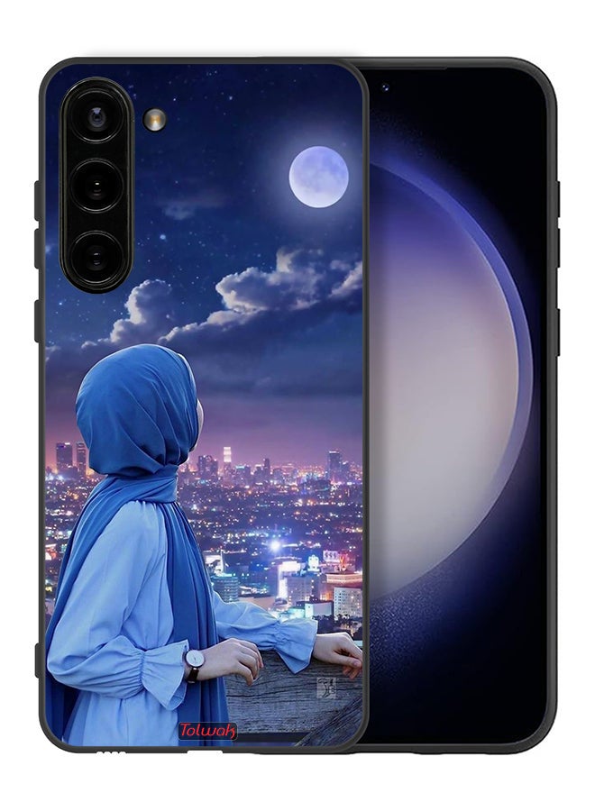Tolwak Samsung Galaxy S23 Plus 5G Protective Case Cover Looking At Moon Hijab Girl - Image 2