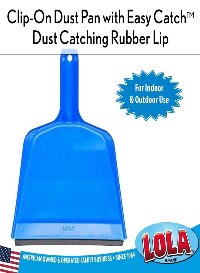 LOLA Angle Broom w/Dustpan, Indoor, 9.25" W Head, Smaller Style- Made w/Recycled Soda Bottles & Polished Aluminum Lightweight Handle, by LOLA, 1 Count - Image 3