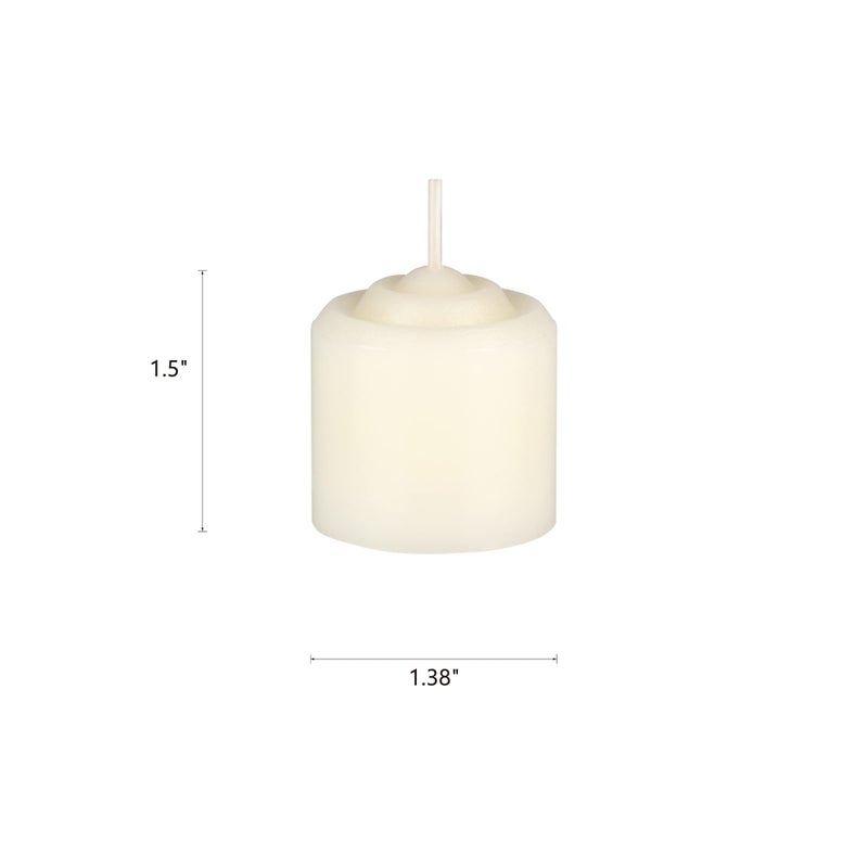 Mega Candles 12 pcs Unscented Ivory Votive Candles, Hand Poured Wax Candle 10 Hours 1.38 Inch x 1.5 Inch, Home DÃ©cor, Wedding Receptions, Centerpieces, Occasions, Events, Meditations, Holders - Image 2
