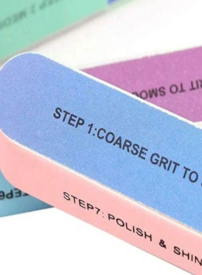 Estavito 7 -Sided Nail Buffers/Filers for Manicure (Random Colors) - Combo of 2 - Image 3