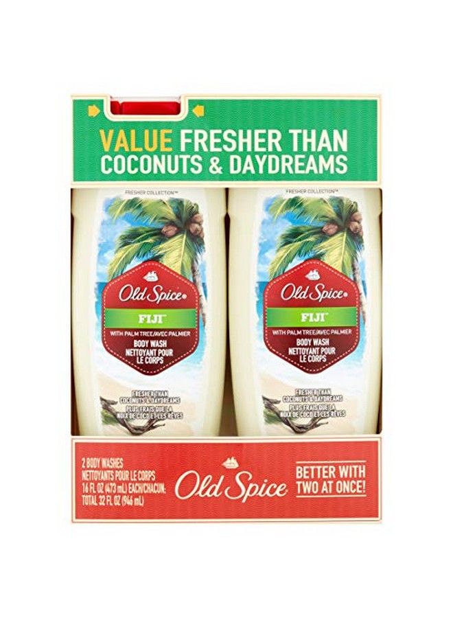 Old Spice Fresher Collection Men'S Body Wash Fiji 16 Ounce (Pack Of 2) - Image 1
