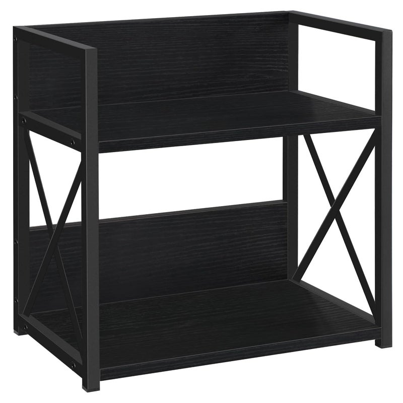 YINMIT Countertop Shelf Organizer,Coffee Bar Accessories,Spice Rack,Coffee Counter Shelf,2 Tier Coffee Organizer Station for Mugs,Cups,Cream,Syrup(Black, Medium) - Image 1