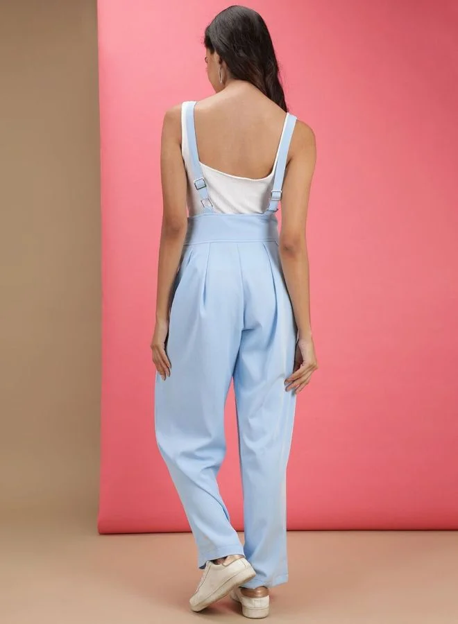 Freehand  Women Regular Fit Solid High Rise Pleated Pant  | Best Price UAE