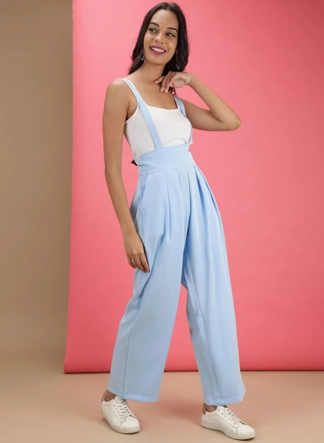 Freehand  Women Regular Fit Solid High Rise Pleated Pant  | Best Price UAE