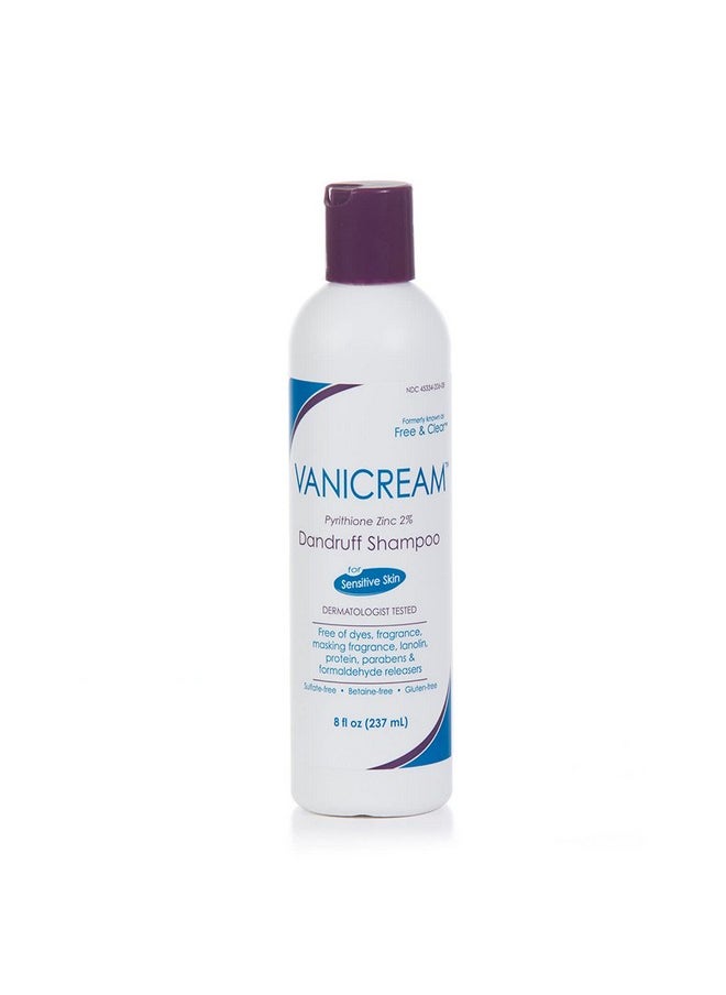 Vanicream Dandruff Shampoo Ph Balanced Mild Formula Effective For All Hair Types And Sensitive Scalps Free Of Fragrance Lanolin And Parabens 8 Fl Oz  - Image 1
