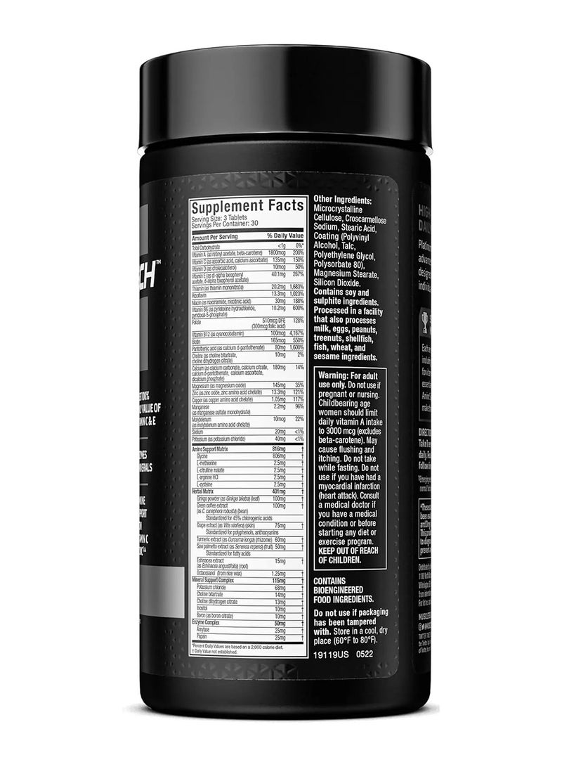 MuscleTech Platinum Multivitamin, 90 Tablets Packaging May Vary - Image 3