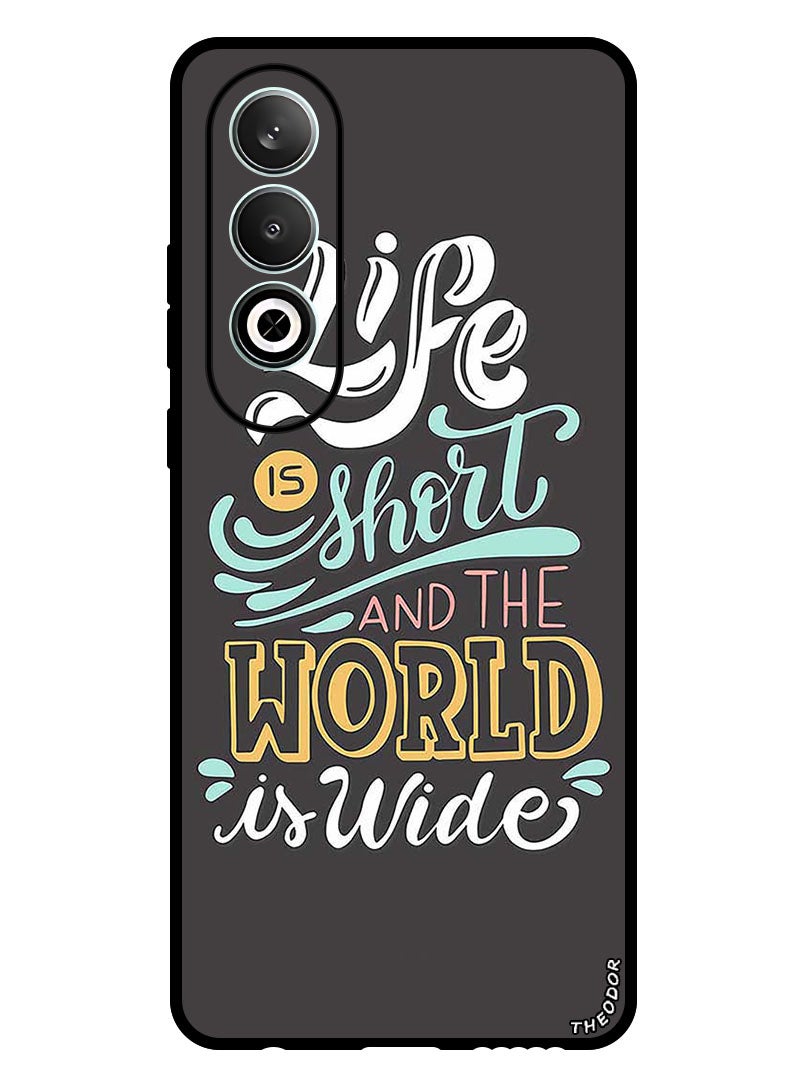 Theodor Protective Case Anti Scratch Shock Proof Bumper Cover For Oppo K12 Life Is Short - Image 1