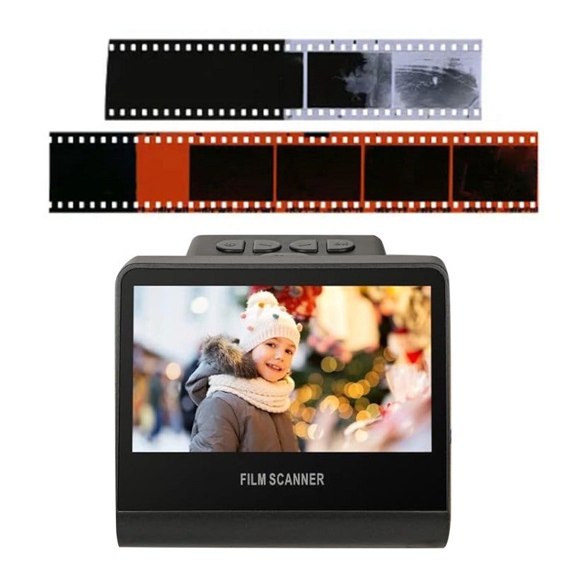 Film Scanner 22MP Built-In 16GB Memory - 5in LCD HD Display Fast Scanning Photo Scanner for Old Photo Preservation & Home Use - Image 3