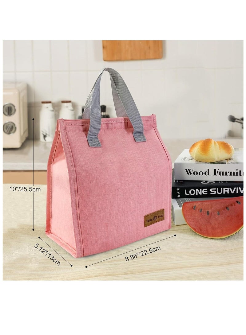 HaHaHai Lunch Bag, Insulated Lunch Bag for Women Men Kids, Reusable Insulated Lunch Bag, Leakproof Simple Bento Lunch Tote, Lunch Bag Insulated, for Office, Work, School, Picnic or Travel  (Black) - Image 2